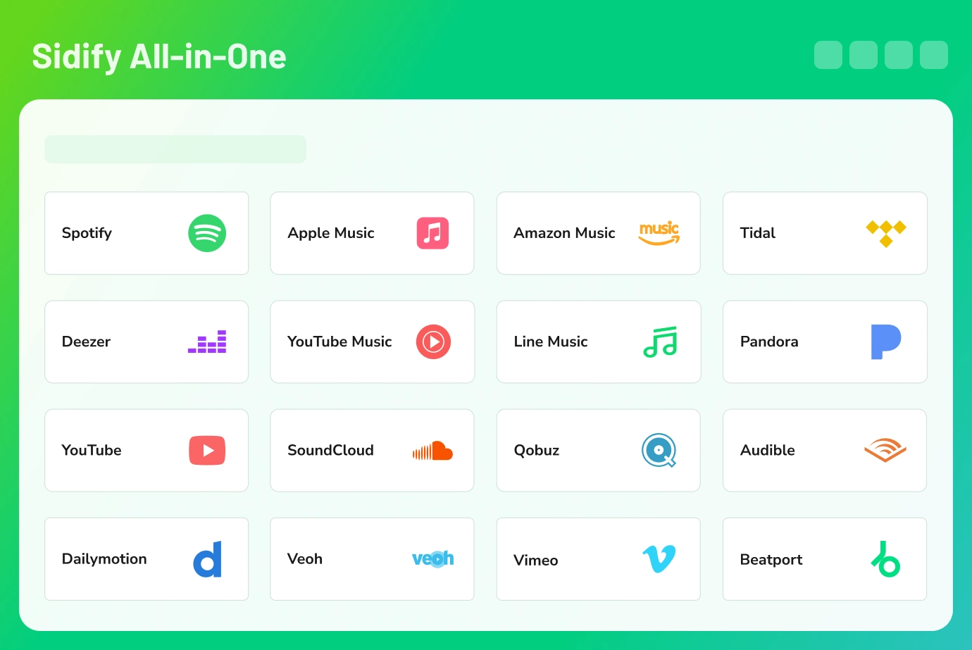 Enregistrez et sauvegardez des chansons de tous les services de streaming populaires
