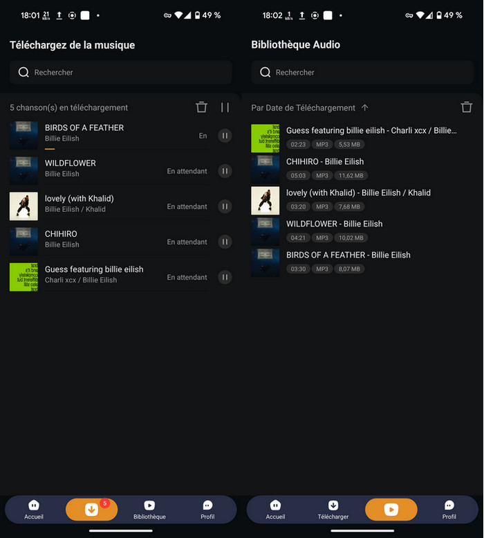 Télécharger des chansons de Spotify en MP3