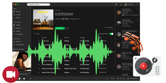 Enregistrez des chansons Spotify