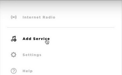 Ajouter un service SoundTouch