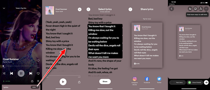 Affichez les paroles Spotify sur iPhone/iPad/Android