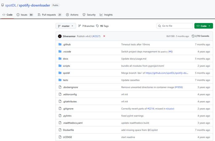 Convertir Spotify en MP3 en utilisant spotDL sur GitHub