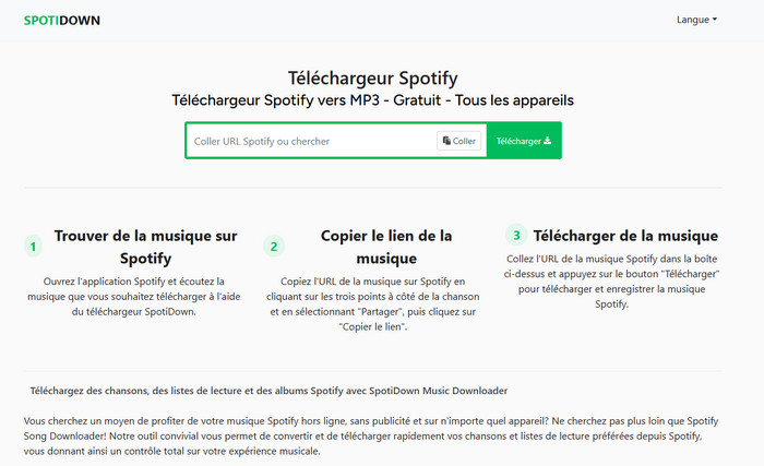 Convertir Spotify en MP3 en ligne