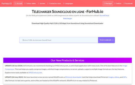 Convertisseur SoundCloud ForHub.IO