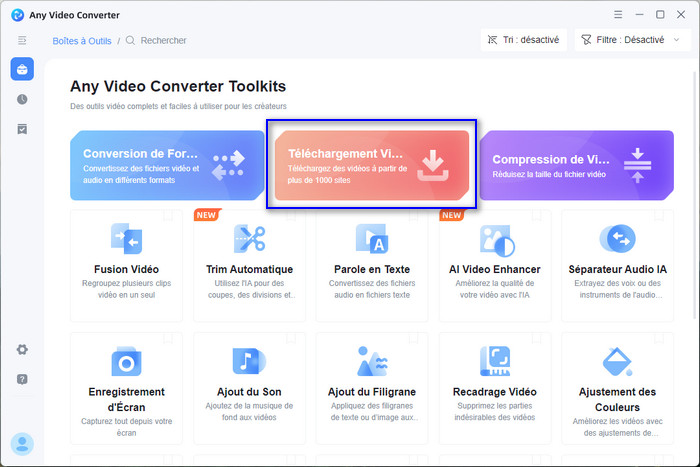 Ouvrez Any Video Converter Free