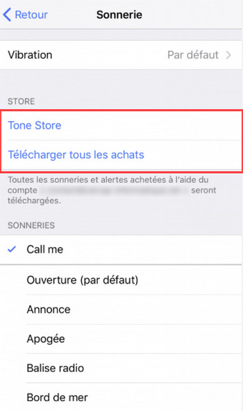 Définir une musique comme sonnerie sur iPhone
