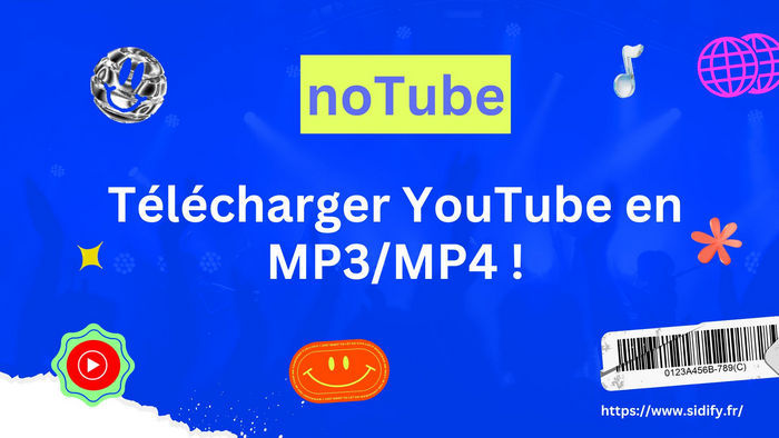 Extraire le son d'une vidéo YouTube en ligne avec noTube