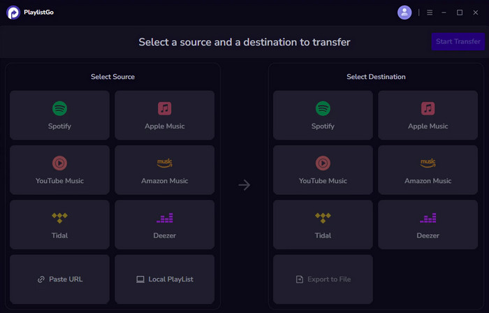 Transférer la playlists Spotify vers Tidal via Sidify Playlist Transfer
