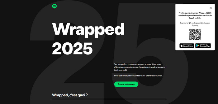 Bénéficier de Spotify Wrapped 2025