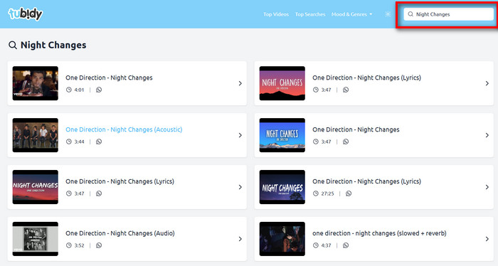 Trouvez le morceau que vous souhaitez télécharger