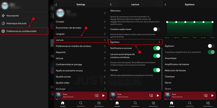 4 étapes pour régler l'égaliseur de Spotify sur iPhone et iPad