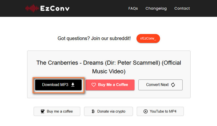Téléchargez des vidéos YouTube en MP3 avec EzMP3