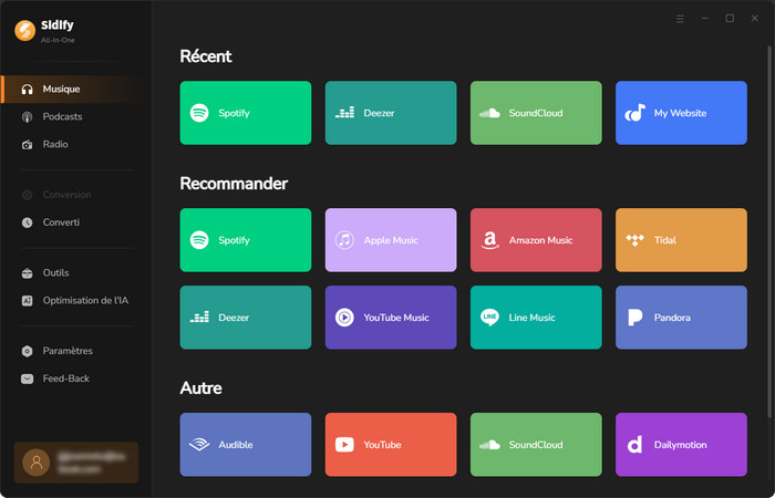 Choisissez une plateforme de musique