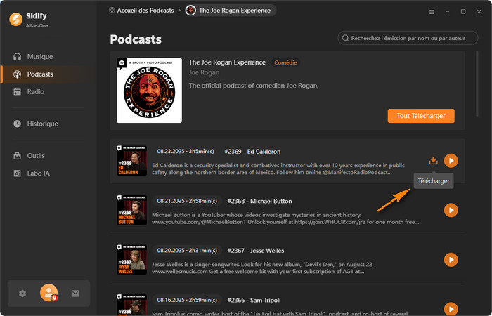 Téléchargez des podcasts sans frais