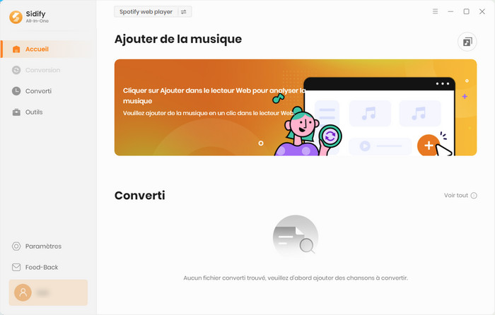 L'interface du Mode Webplayer