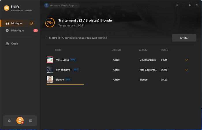 Convertir Amazon Music