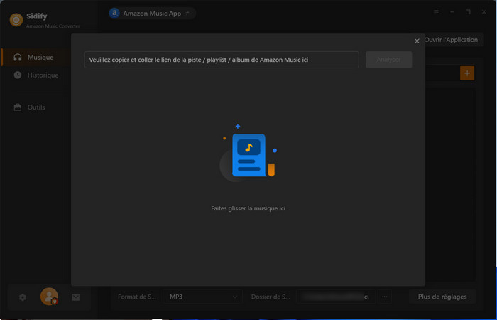 Ajoutez de la musique d'Amazon Music avec Mode App