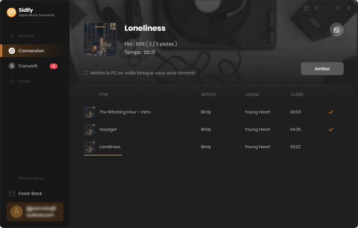 Télécharger des chansons d'Apple Music en MP3
