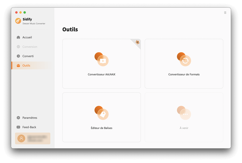 Outils de Deezer Music Converter pour Mac